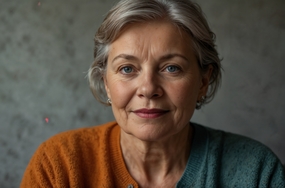 欧美慈祥老人肖像摄影图片